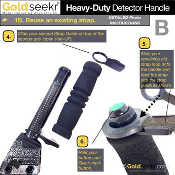 Carbon Fibre Minelab Detector Handle Upgrade