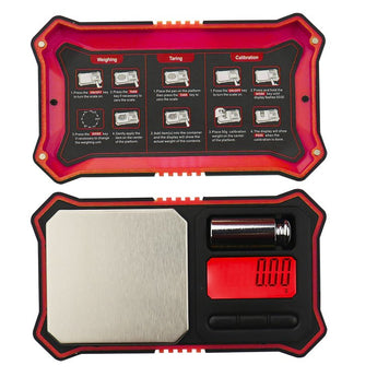 Fuzion Red Digital Pocket Scale - 0.01g - 200g